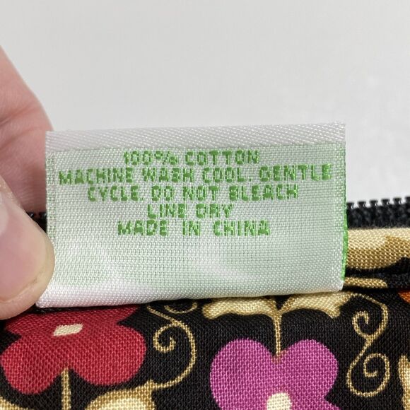 Vera Bradley 17" Laptop Sleeve Suzani Floral Quilted Soft Cotton Zip Top NEW - Picture 11 of 13